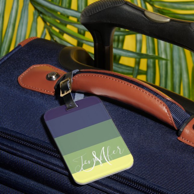 Étiquette À Bagage Bleus + Blocage couleur vert (Insitu Rectoal 1)