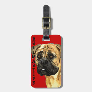 Étiquette À Bagage Bloc de couleur de Bullmastiff