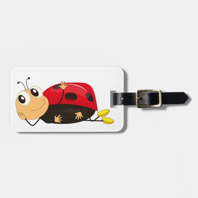 ÉTIQUETTE À BAGAGE BLOGUEUR LADYBUG "TAKIN' IT FACILE" (Devant horizontal)