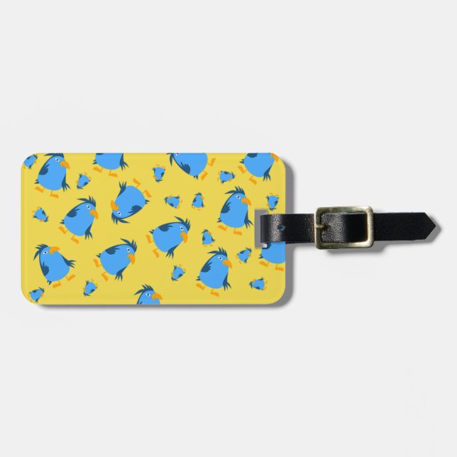 Étiquette À Bagage Blue Bird for Kids par storeman. (Devant horizontal)