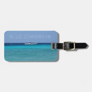 Étiquette À Bagage Blue Caribbean (personnalisable)