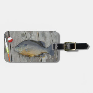 Étiquette À Bagage Blue gill and fishing