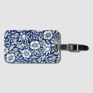 Étiquette À Bagage Blue Mallow, un motif de William Morris,