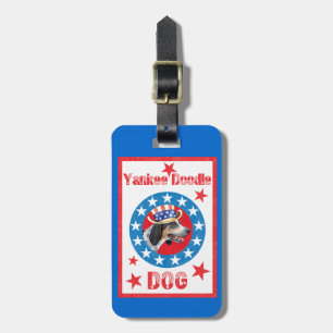 Étiquette À Bagage Bluetick patriotique