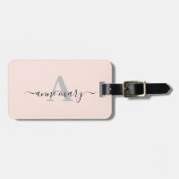Blush rose Personnalisé Nom Monogramme Cadeau Favo