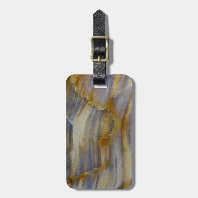 Étiquette À Bagage Bois tourbillon ondulé (Devant Vertical)