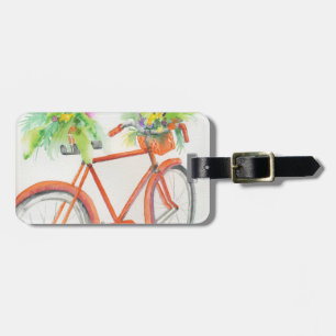 Étiquette À Bagage Boîte à fleurs à vélo