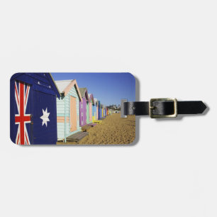 Étiquette À Bagage Boîtes De Baignade, Plage Middle Brighton, Port