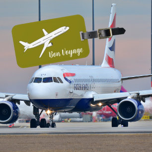 Étiquette À Bagage Bon Voyage, plan moderne en voyage aéroport