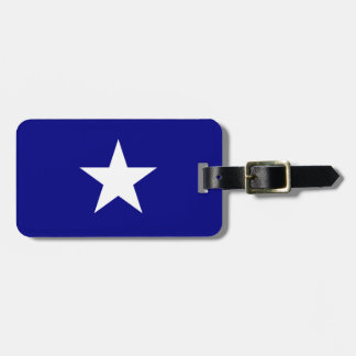 Étiquette À Bagage Bonnie Bleu Drapeau avec Lone White Star Bagage Ba