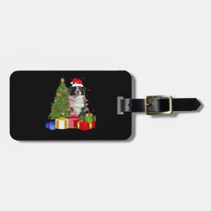 Étiquette À Bagage Border Collie drôle arbre de Noël Joyeux Noël
