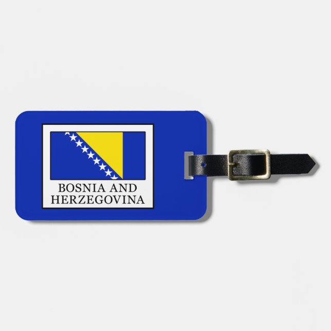 Étiquette À Bagage Bosnie-Herzégovine (Devant horizontal)