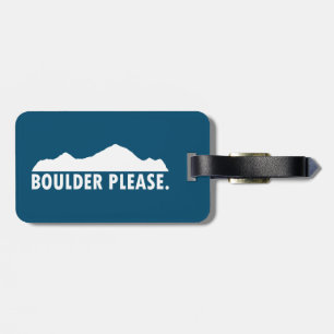 Étiquette À Bagage Boulder Colorado S'il vous plaît