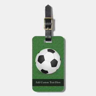 Étiquette À Bagage Boule de soccer personnalisée