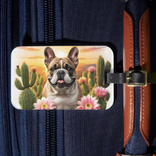 Étiquette À Bagage Bouledogue français Kaktus