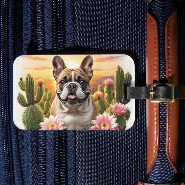 Étiquette À Bagage Bouledogue français Kaktus (Insitu Rectoal 4)