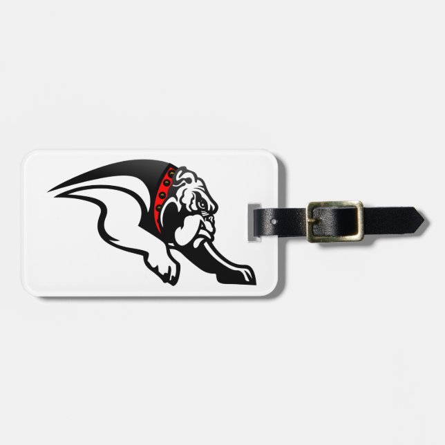 Étiquette À Bagage Bouledogues 1 (Devant horizontal)