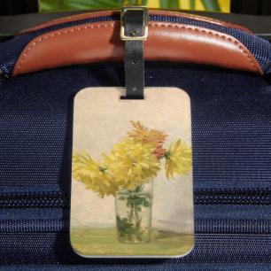 Étiquette À Bagage Bouquet de fleurs jaunes   Edward Herbert Barnard