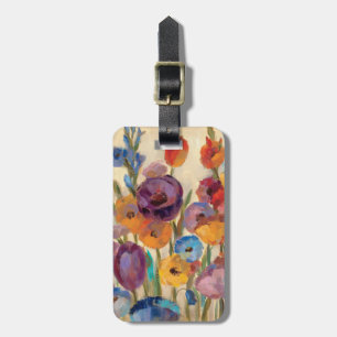 Étiquette À Bagage Bouquet des fleurs colorées