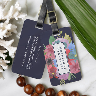 Étiquette À Bagage Bouquet fleur sauvage personnalisé