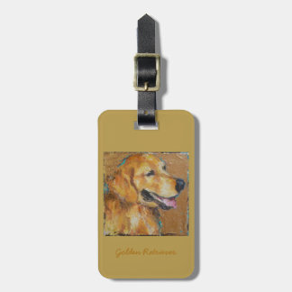 Étiquette À Bagage Bourse de golden retriever, étiquette de bagage ou