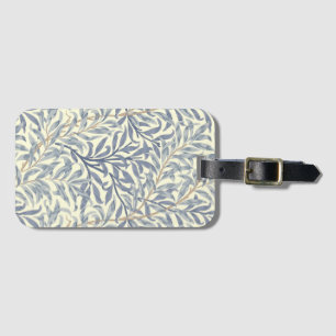 Étiquette À Bagage Bouton bleu saule (par William Morris)