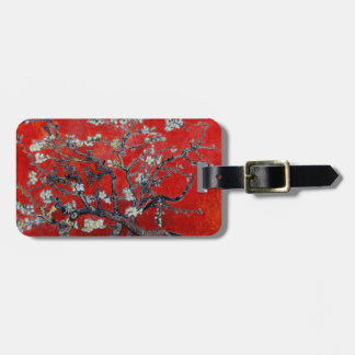 Étiquette À Bagage Branches de Vincent van Gogh avec la fleur