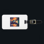 Étiquette À Bagage breathtaking colorfully of dog cartoon<br><div class="desc">breathtaking colorfully of dog cartoon</div>