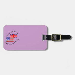 Étiquette À Bagage Britannique de naissance, Américain par choix, Tex