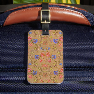 Étiquette À Bagage Brocade en or rouge impériale de Nanjing