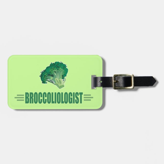 Étiquette À Bagage Brocoli drôle (Devant horizontal)