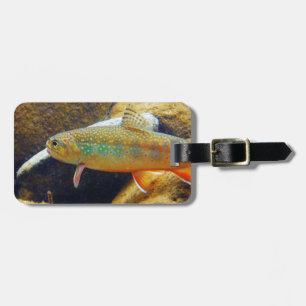 Étiquette À Bagage Brook Trout