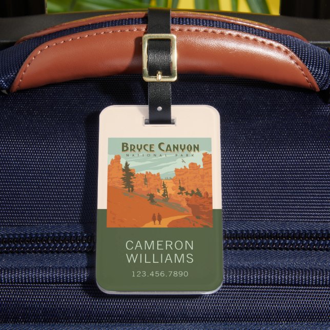 Étiquette À Bagage Bryce Canyon National Park Formations rocheuses (Insitu Rectoal 2)