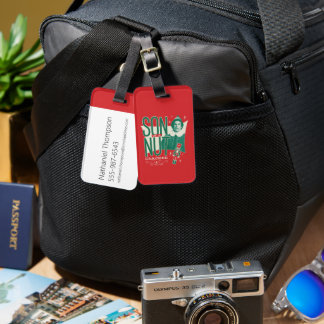 Étiquette À Bagage Buddy, le Fils elfe d'un Noisette