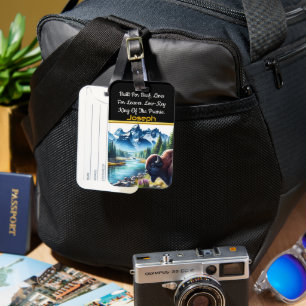 Étiquette À Bagage Buffle par la rivière à Mountain View