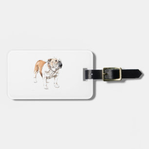 Étiquette À Bagage Bulldog