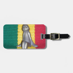 Étiquette À Bagage Bunny à Rasta Couleurs : Une touche d'art Super