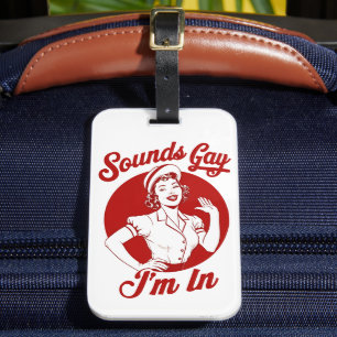 Étiquette À Bagage Ça a l'air gay, je suis dans un Howdy cowgirl lesb