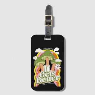 Étiquette À Bagage Ça devient mieux Good Vibes et sensations Super