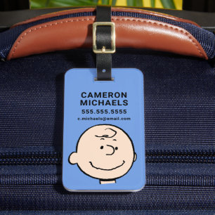 Étiquette À Bagage cacahuètes   A Charlie Brown Smile