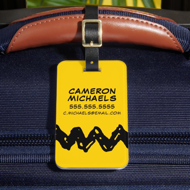 Étiquette À Bagage cacahuètes | La chemise Zig-Zag de Charlie Brown (Insitu Rectoal 2)