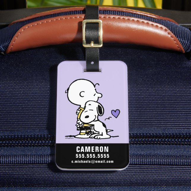 Étiquette À Bagage cacahuètes | Saint Valentin | Charlie Brown & Snoo (Insitu Rectoal 2)