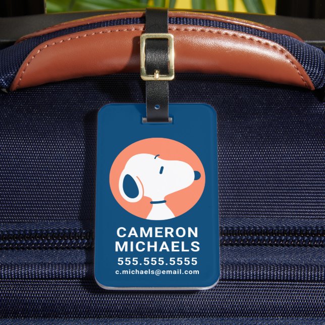 Étiquette À Bagage cacahuètes | Snoopy Dark Blue Deco Dreams (Insitu Rectoal 2)