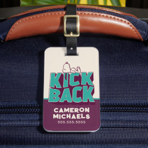 Étiquette À Bagage cacahuètes   Snoopy Kickback