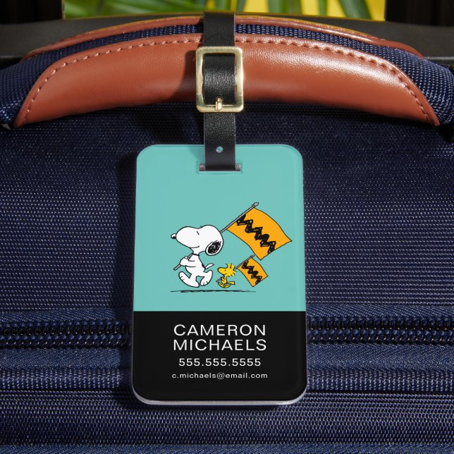 Étiquette À Bagage cacahuètes | Snoopy & Woodstock (Insitu Rectoal 2)