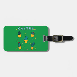 Étiquette À Bagage Cactus