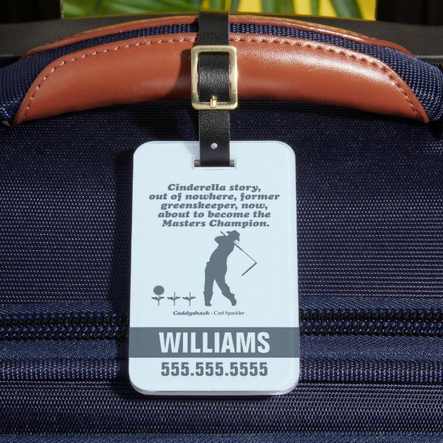 Étiquette À Bagage Caddyshack | Histoire des parapluies (Insitu Rectoal 2)