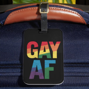 Étiquette À Bagage Cadeau gay AF Fierté LGBT Fierté Mois de la fierté