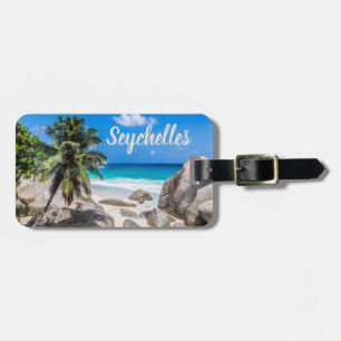 Étiquette À Bagage cadeau Mahe Seychelles Carana Beach
