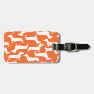 Étiquette À Bagage Cadeau parfait de motif mignon de teckel pour